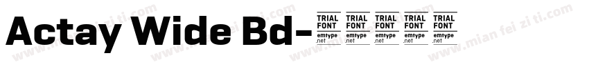 Actay Wide Bd字体转换
